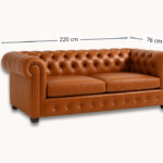Sofá de cuerina Chesterfield _3